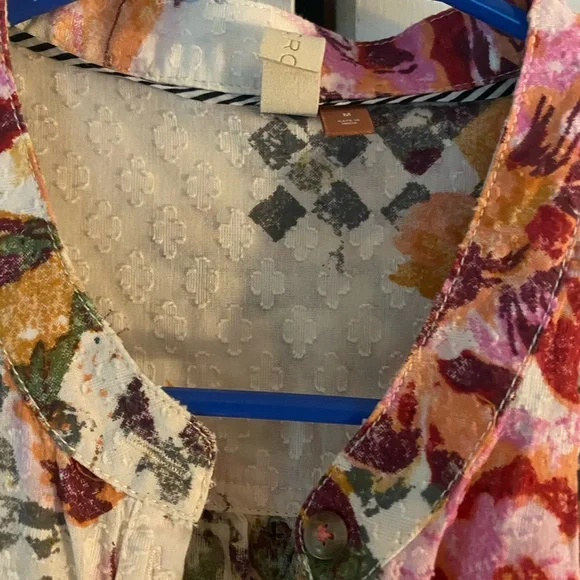 Anthropologie Pilcro cropped surf blouse - Picture 4 of 4